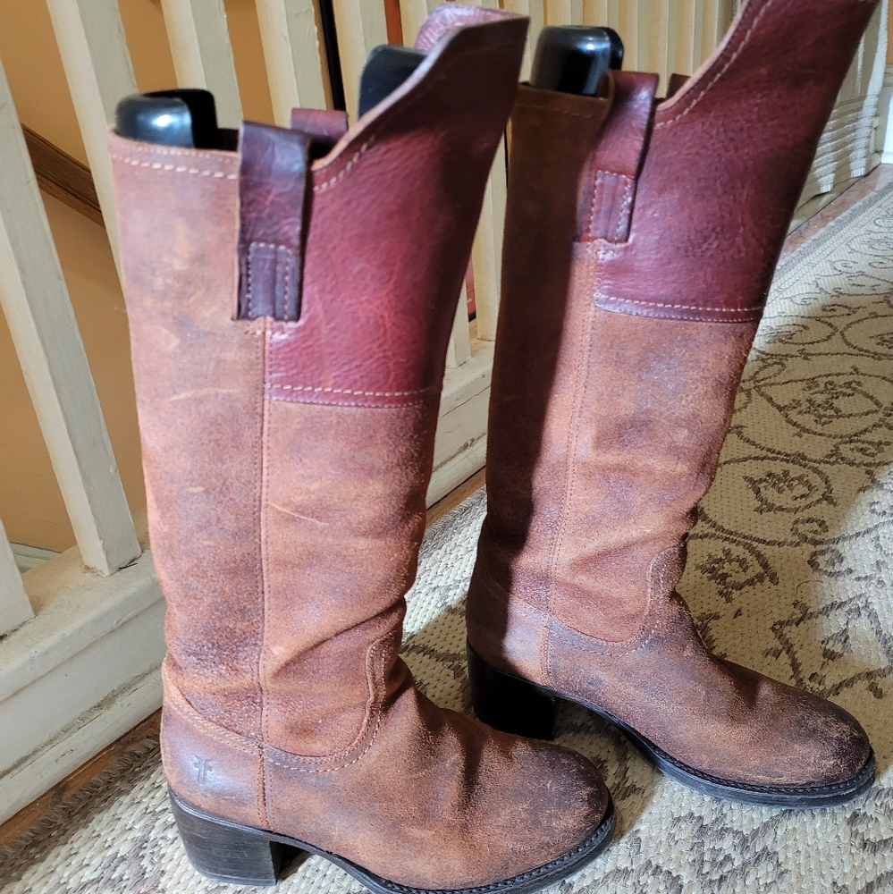 Frye pull on knee boots sz 7B